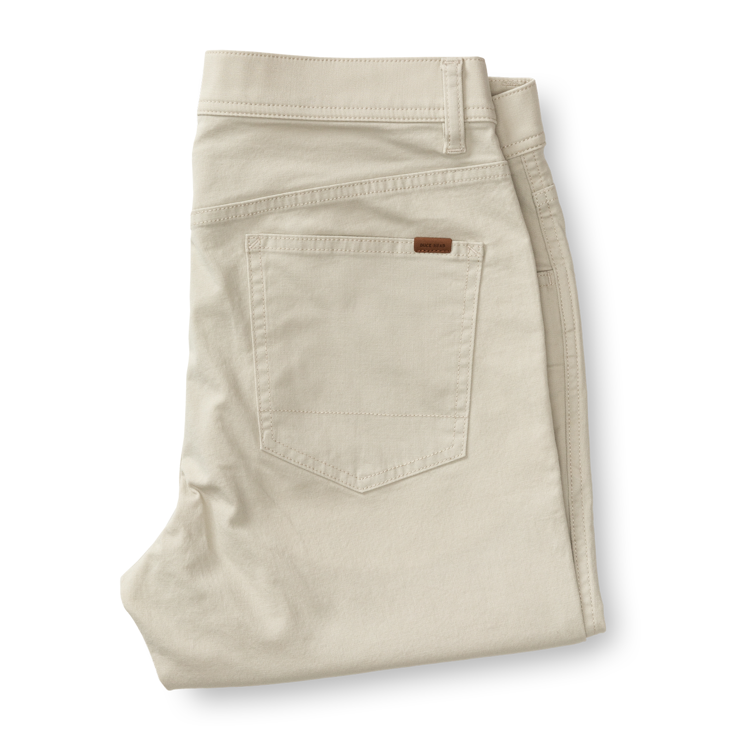 Slim Fit Pinpoint Canvas Five-Pocket - Stone