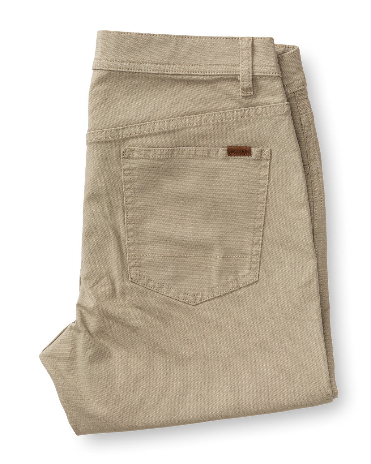 Slim Fit Pinpoint Canvas Five-Pocket - Khaki