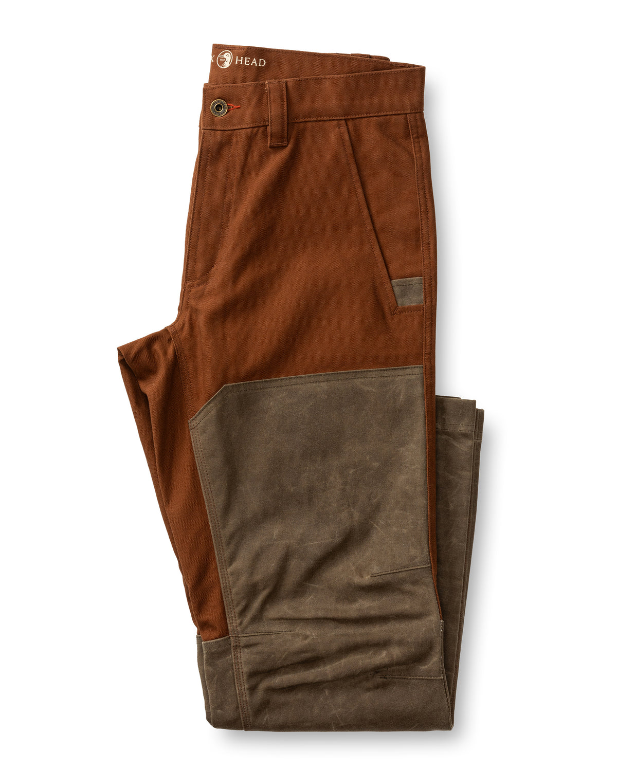 Waxed Duck Canvas Briar Pant - Nutmeg Brown