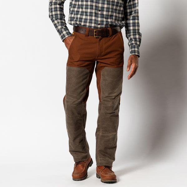 Waxed Duck Canvas Briar Pant - Nutmeg Brown
