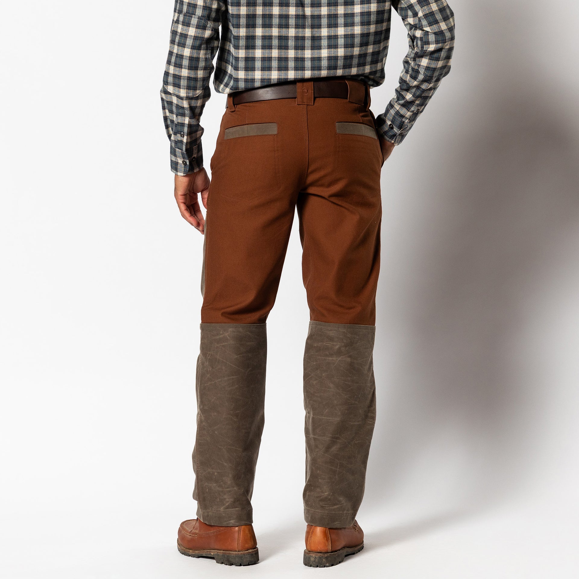 Waxed Duck Canvas Briar Pant - Nutmeg Brown