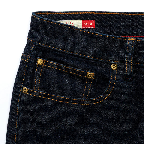 Slim Straight Denim - Rinse Wash