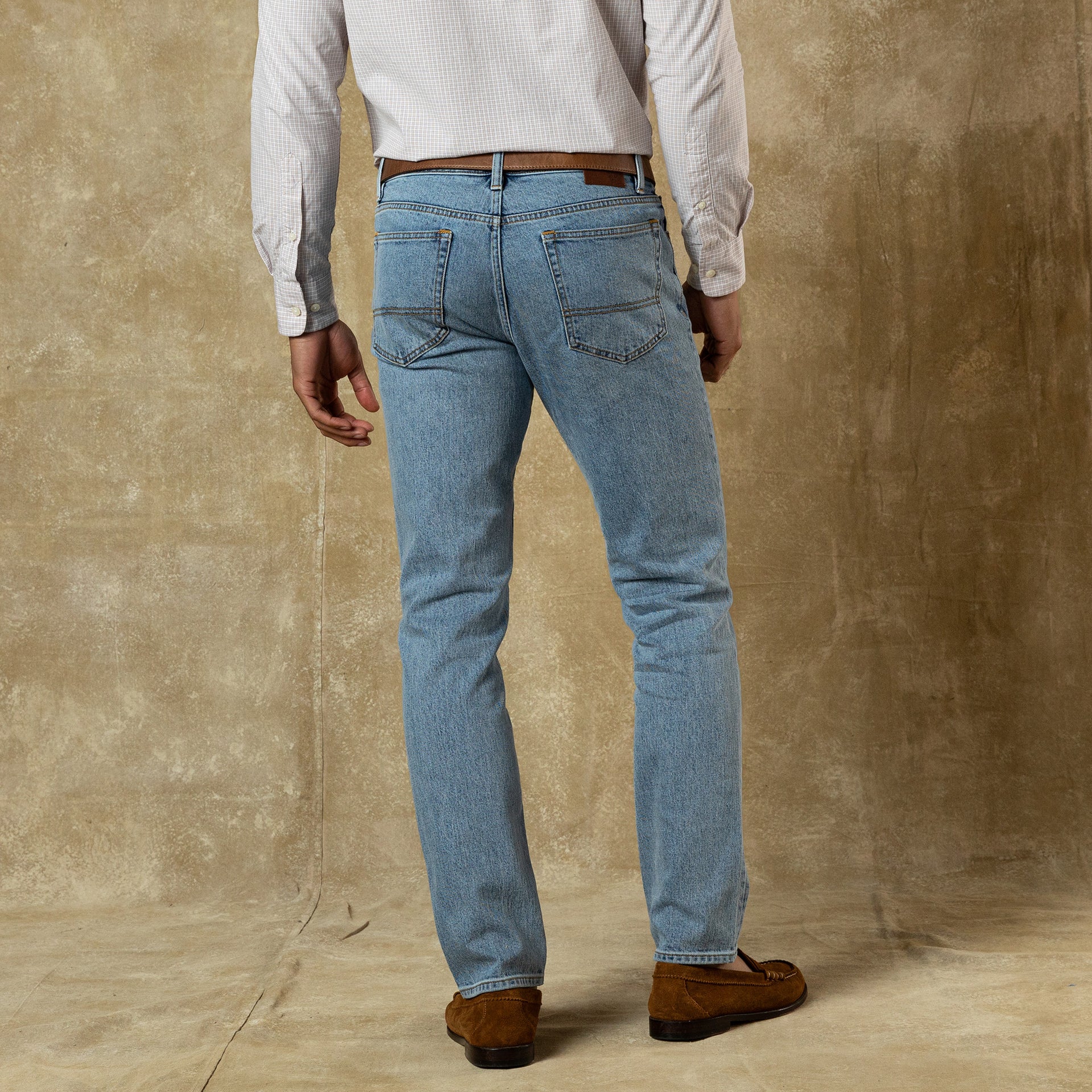 Slim Straight Denim - Light Wash