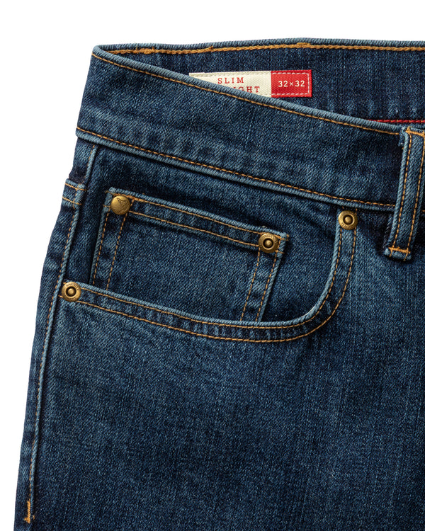 Slim Straight Denim - Medium Wash