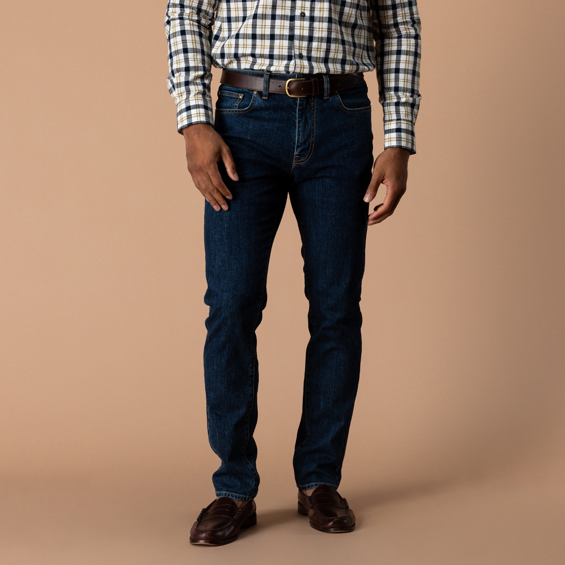 Slim Straight Denim - Medium Wash