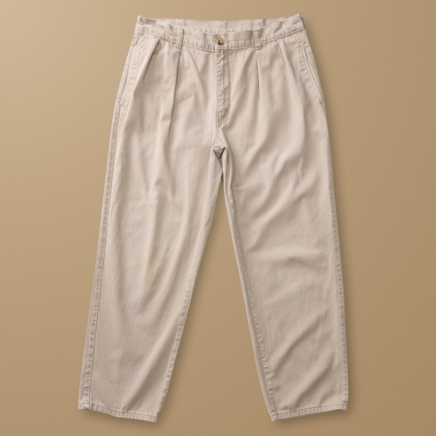 Khaki Pleated Chino 34W/30L