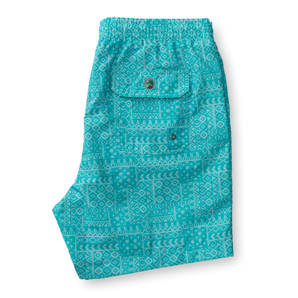 6" Sailport Swim Short - Lake Blue