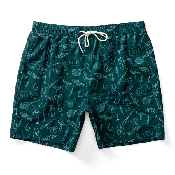 6" Sailport Swim Short - Midnight Teal