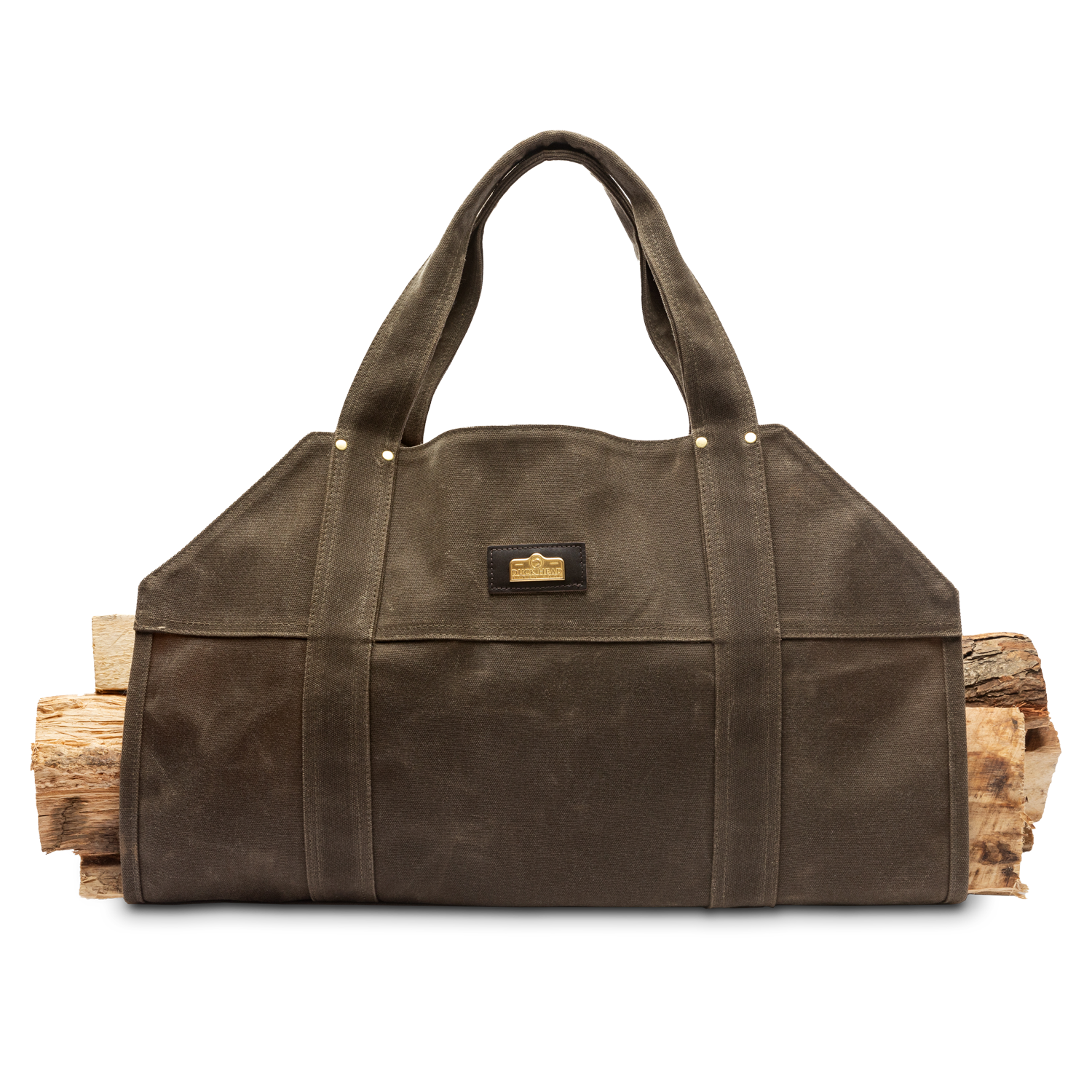 Waxed Canvas Log Carrier