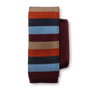 Silk Stripe Knit Tie - Multi