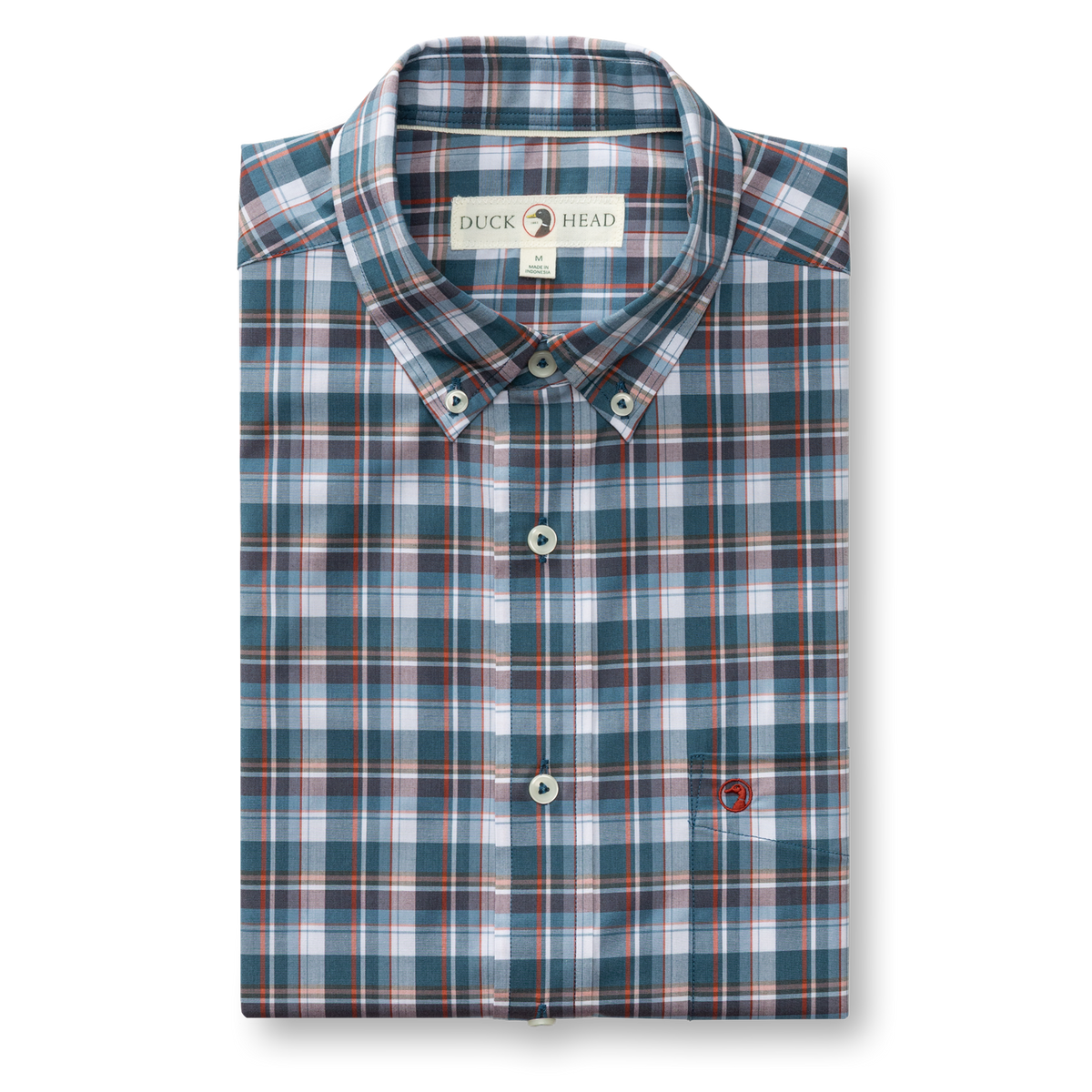 Performance Poplin Sport Shirt - Payne Plaid - Stormy Teal