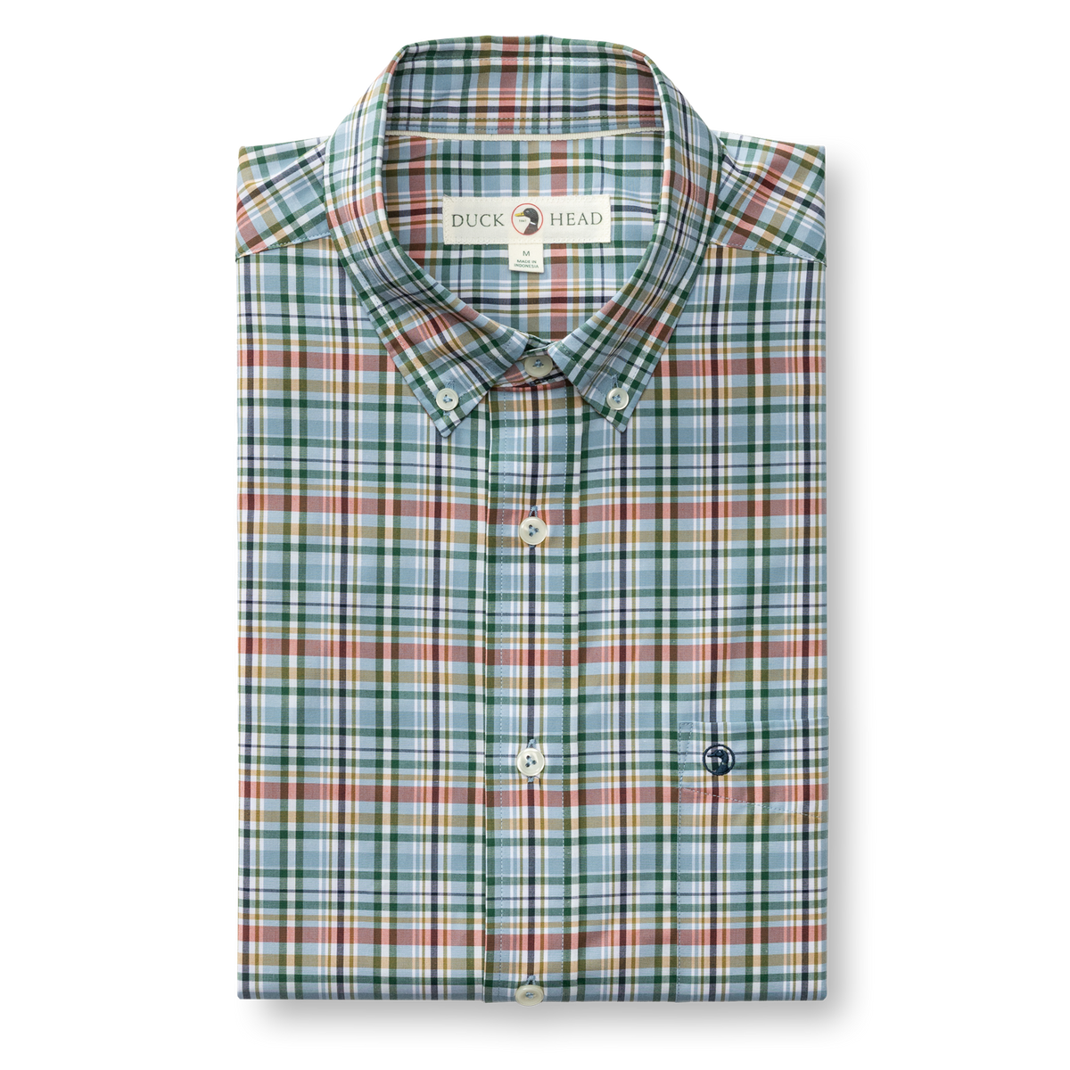 Performance Poplin Sport Shirt - Winsley Plaid - Windblown Sky
