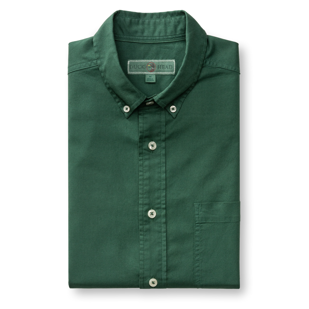Cotton Oxford Sport Shirt - Beck Solid - Hunter Green