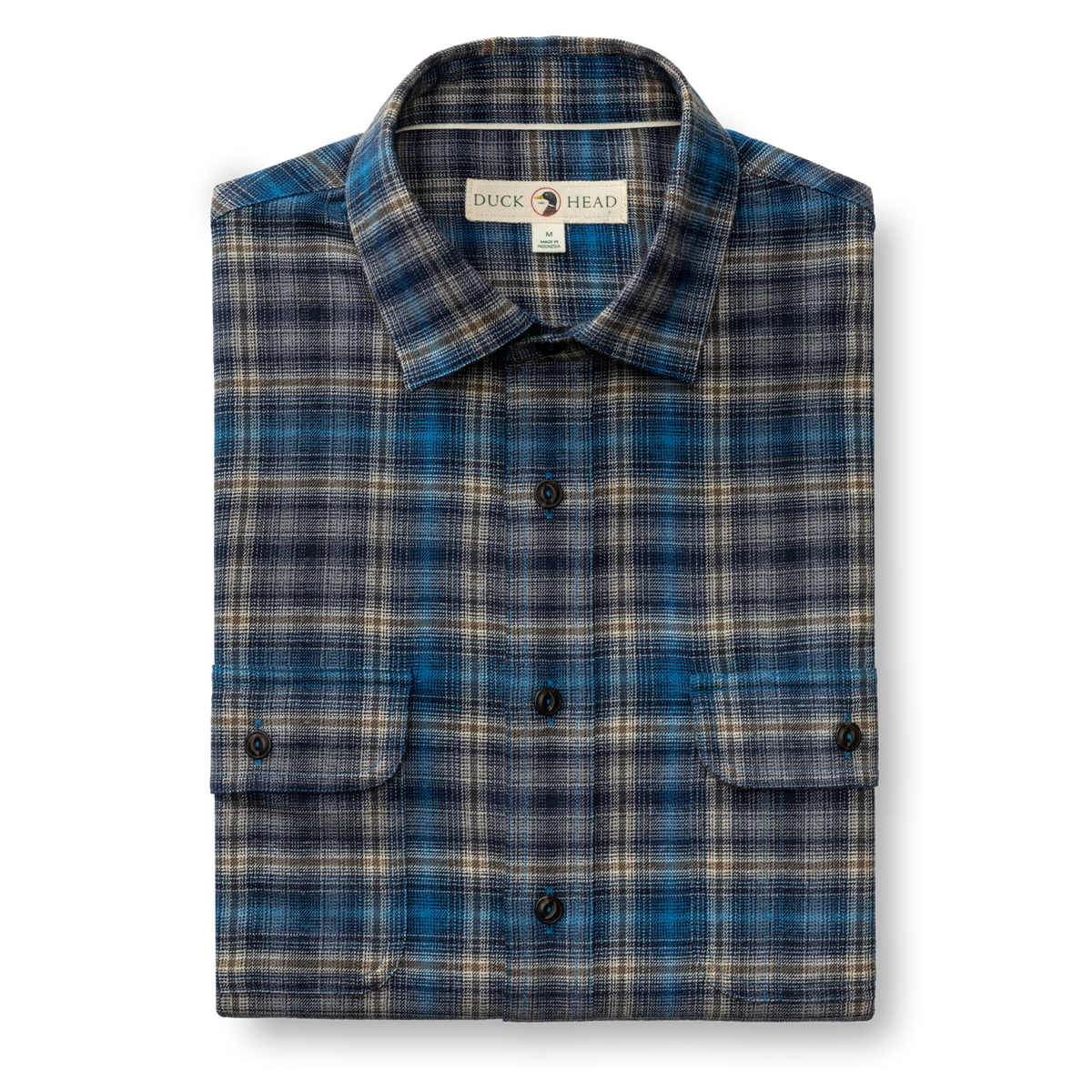 Performance Flannel Sport Shirt - Ellicot Plaid - Deep Navy