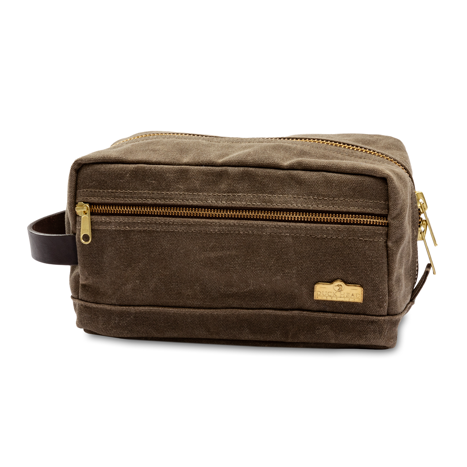 Waxed Canvas Dopp Kit - Field Brown