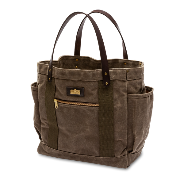 Waxed Canvas Tote - Field Brown