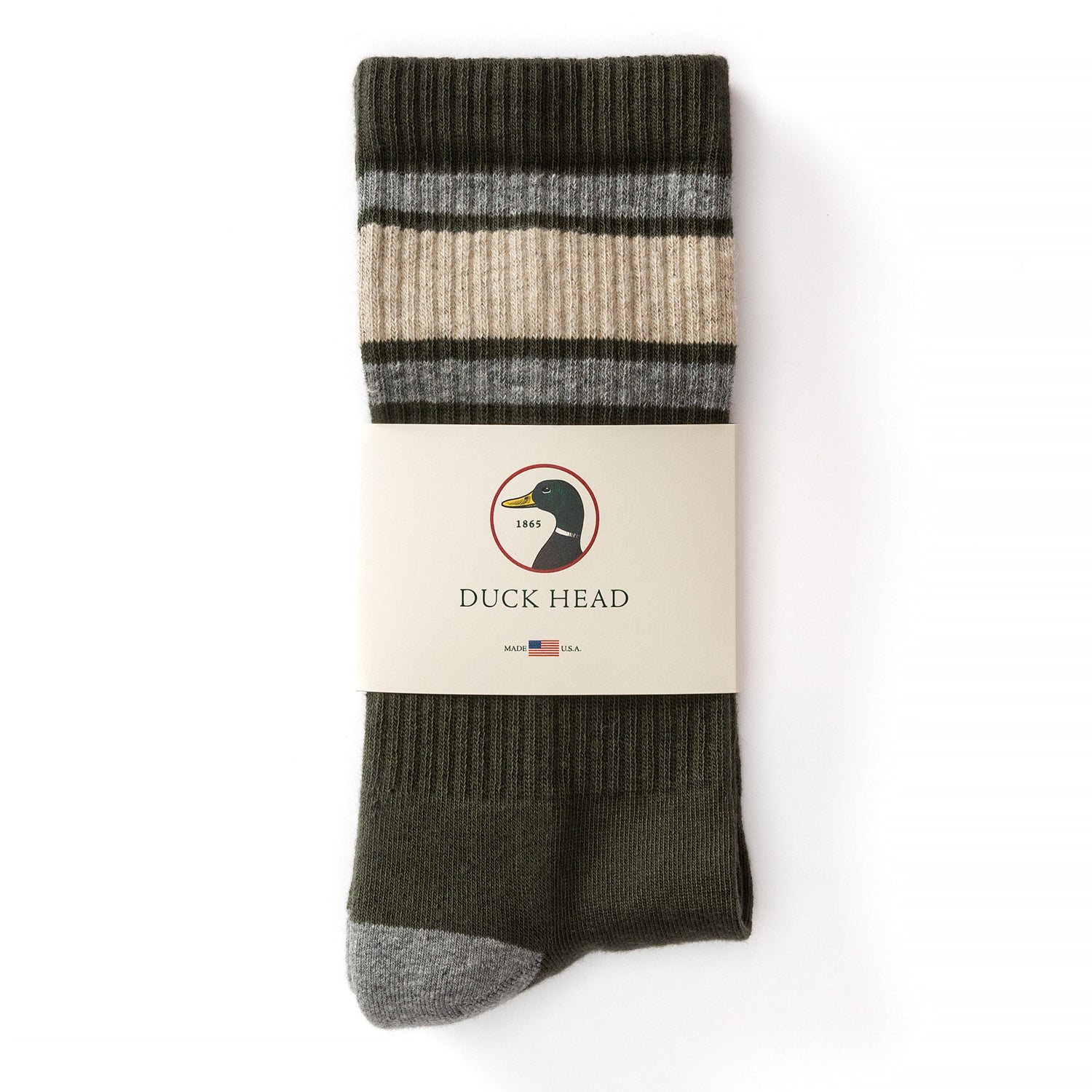 Striped Sock - Olive