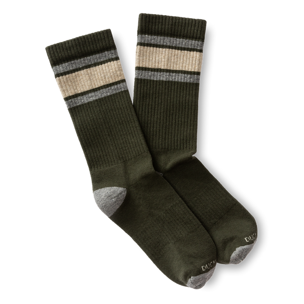 Striped Sock - Olive