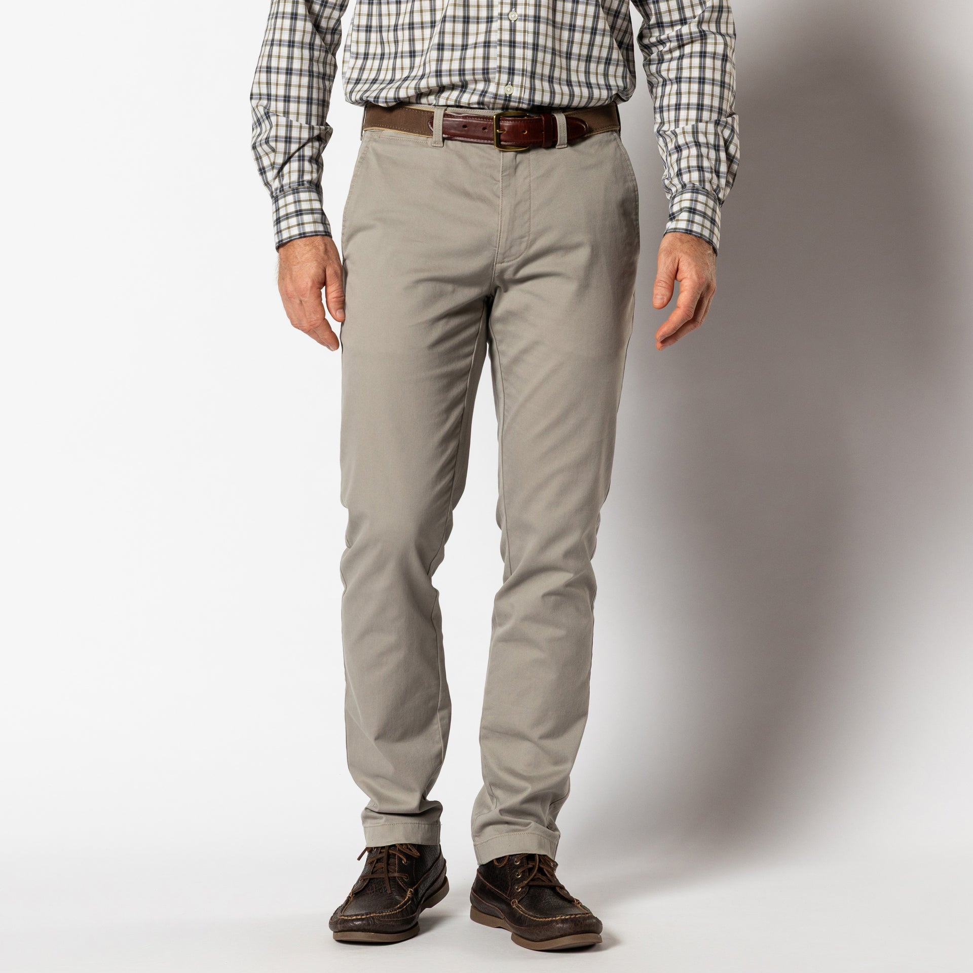 Slim Fit Gold School Chino - Placid Grey