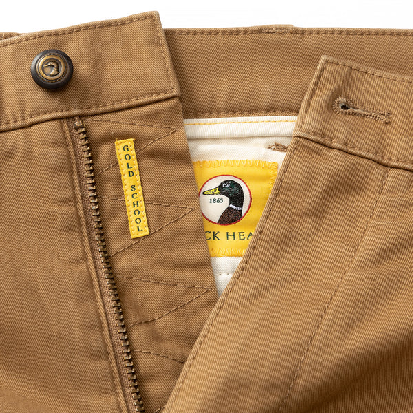 Classic Fit Gold School Chino - Teak