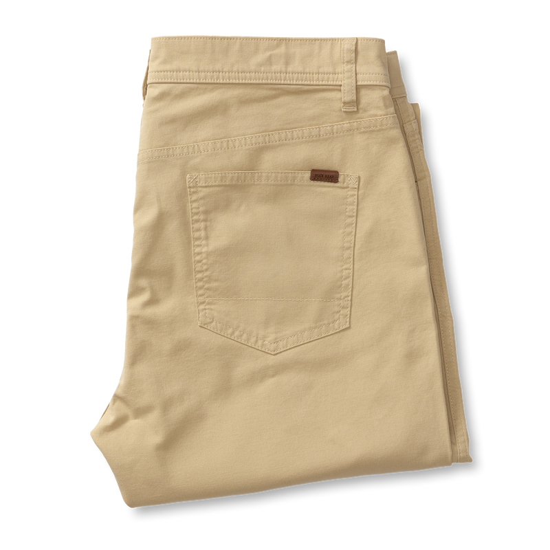 Classic Fit Pinpoint Canvas Five-Pocket - Sand