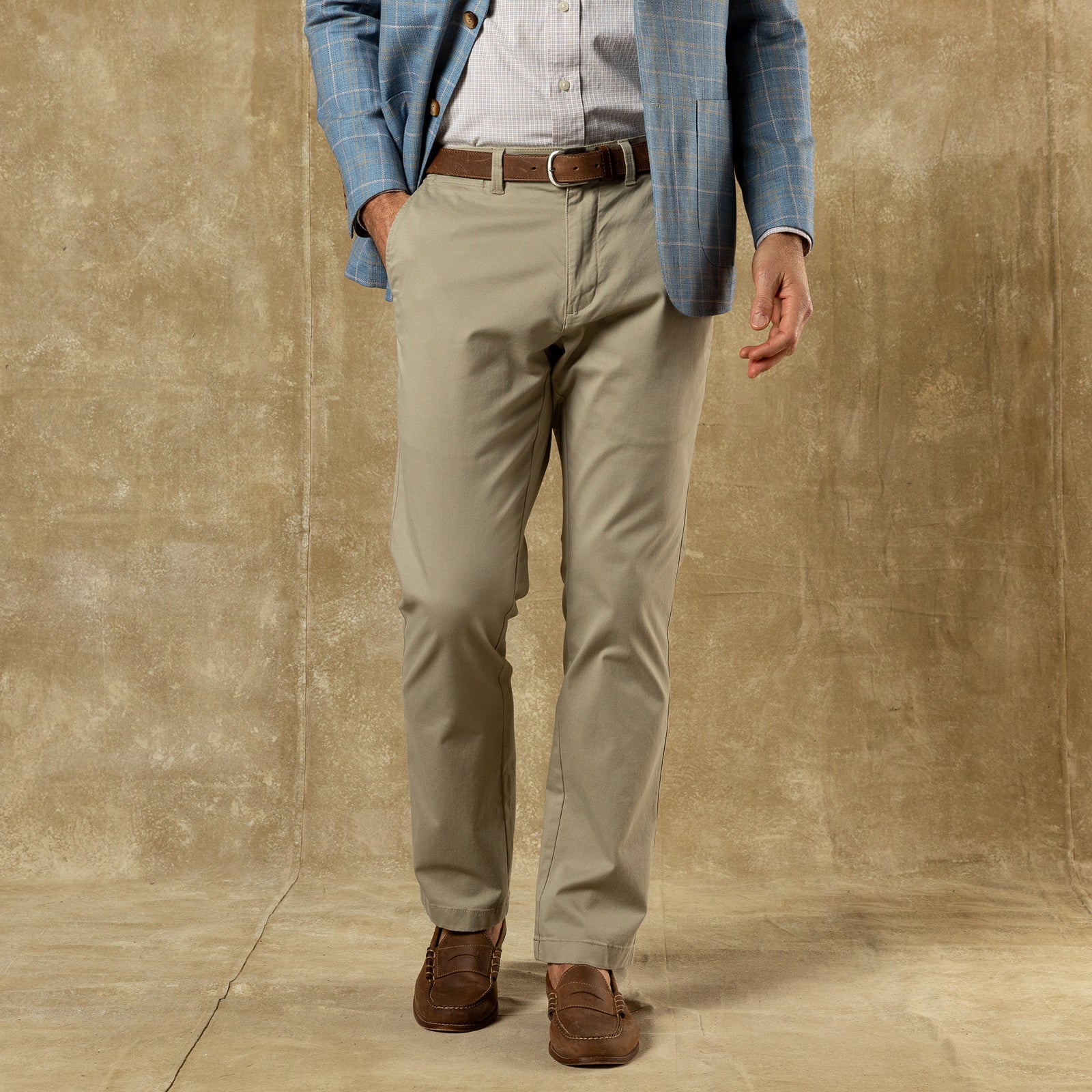 Classic Fit Gold School Chino - Khaki