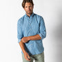 Denim Twill Sport Shirt - Dustin Solid - Denim
