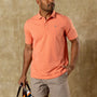 Hanover Pima Cotton Pique Polo - Coral