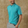 Summerford Performance Pique Polo - Lake Blue Heather