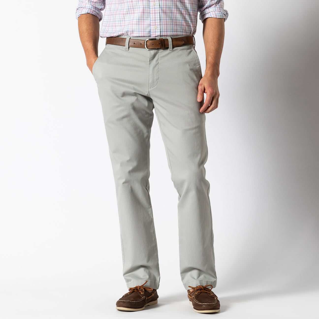 Classic Fit Gold School Chino - Greystone