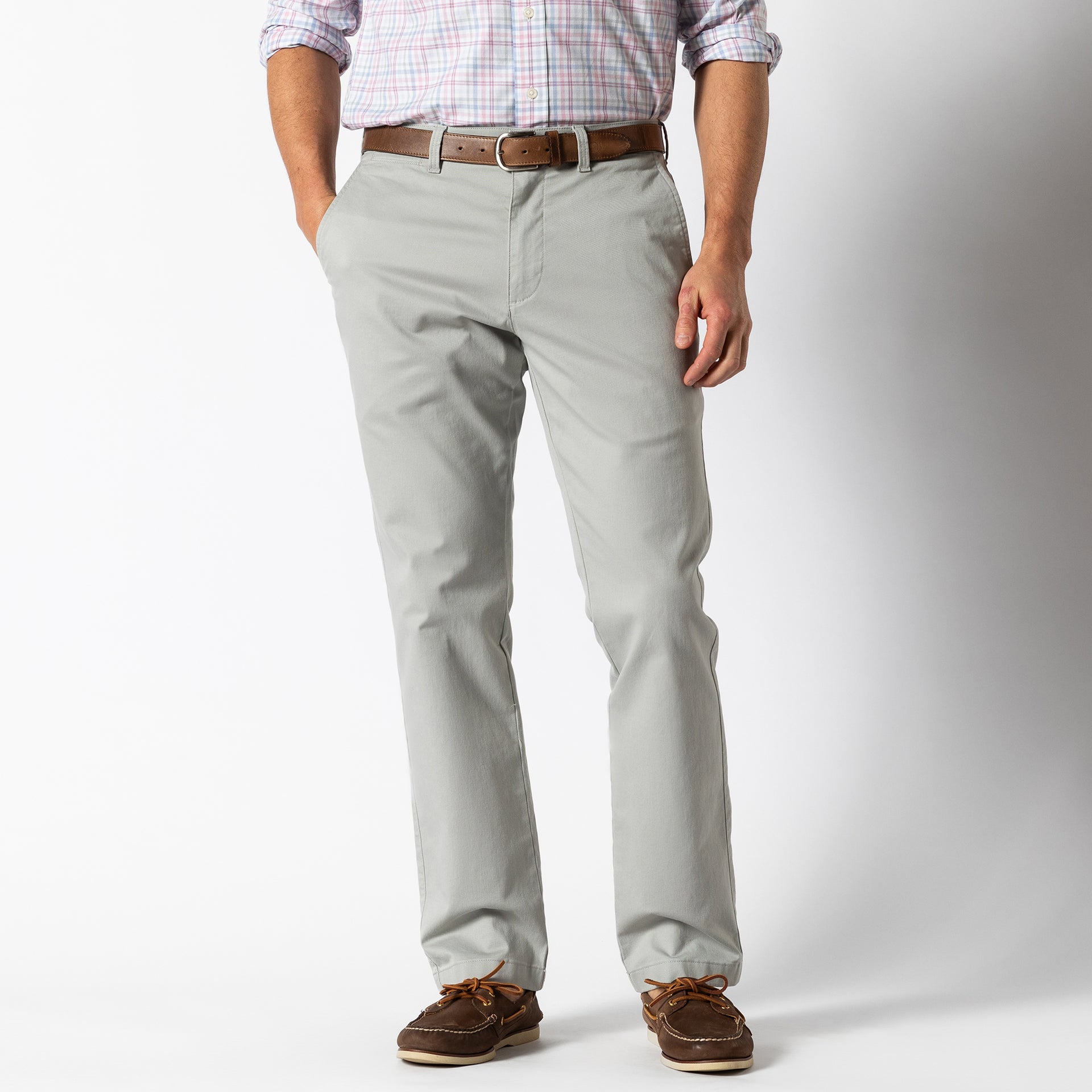 Classic Fit Gold School Chino - Greystone