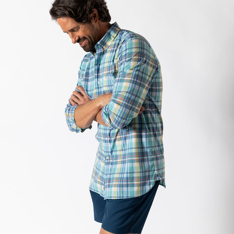 Performance Poplin Sport Shirt - Page Plaid