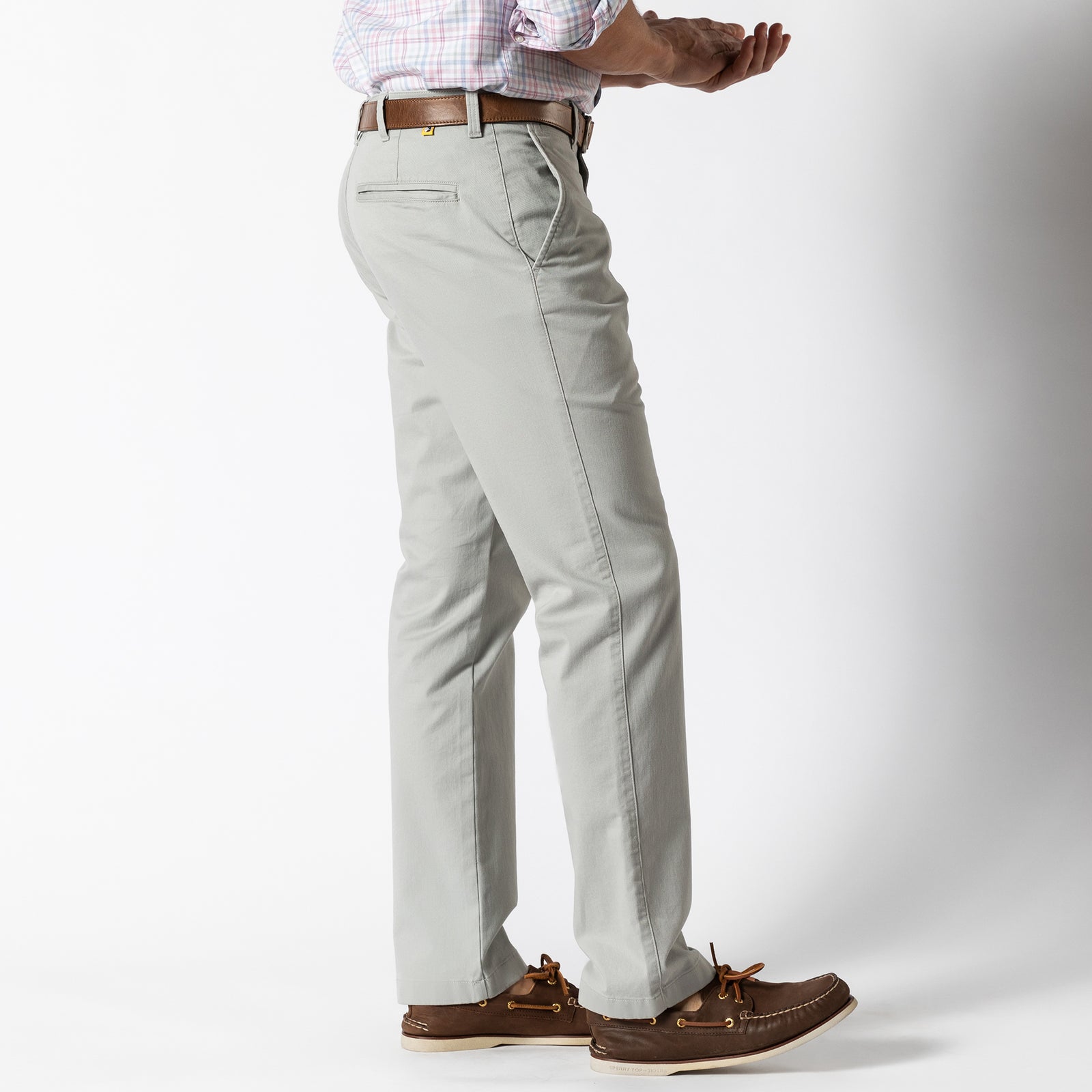 Classic Fit Gold School Chino - Greystone
