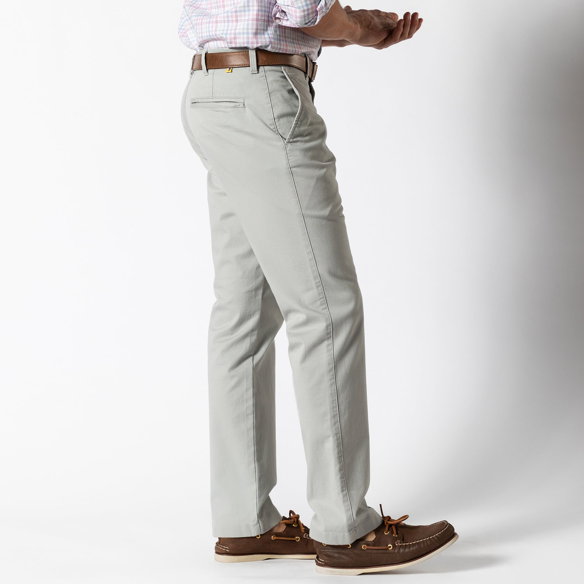 Classic Fit Gold School Chino - Greystone