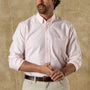 Cotton Oxford Sport Shirt - Morris Solid - Pale Pink