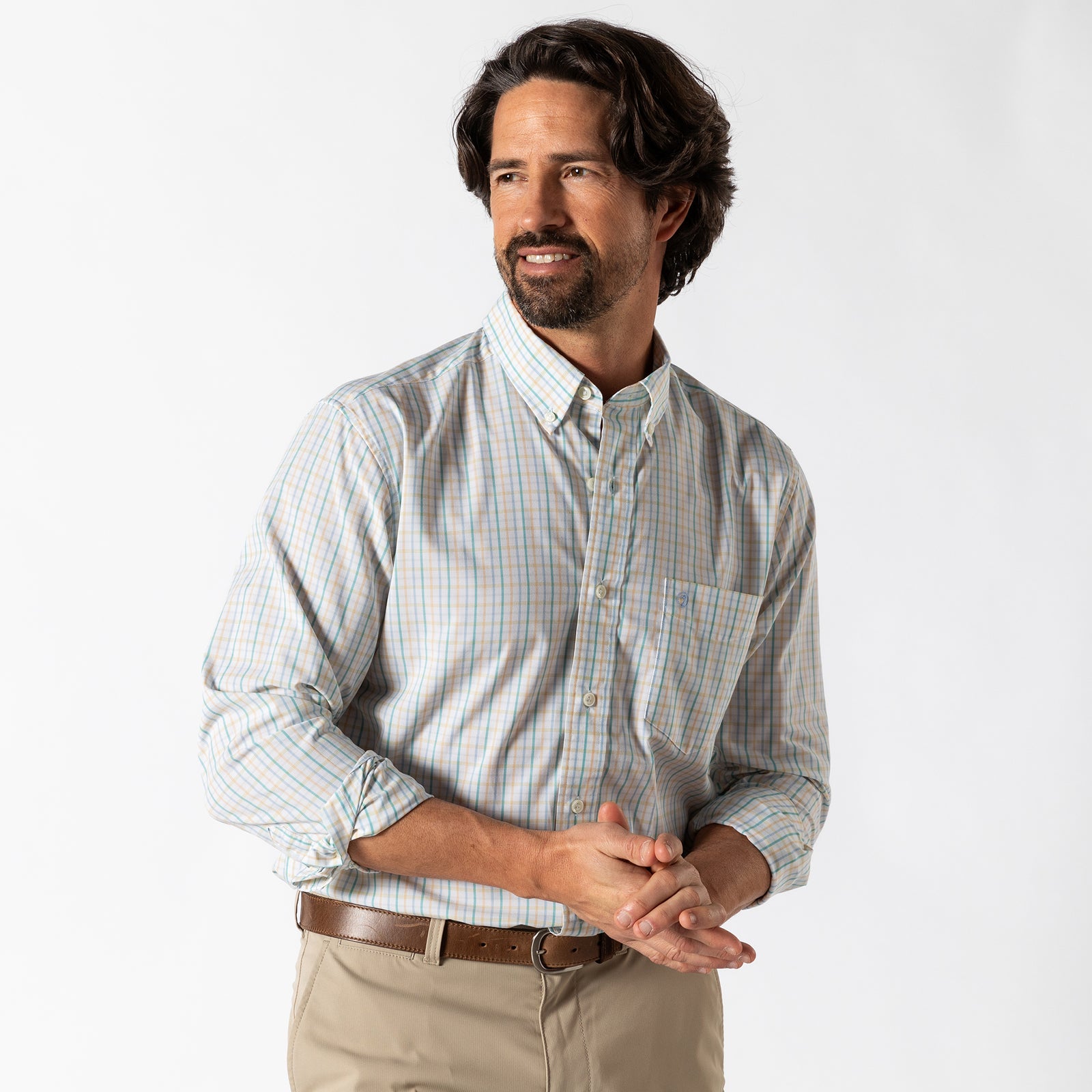 Performance Poplin Sport Shirt - Gaston Plaid