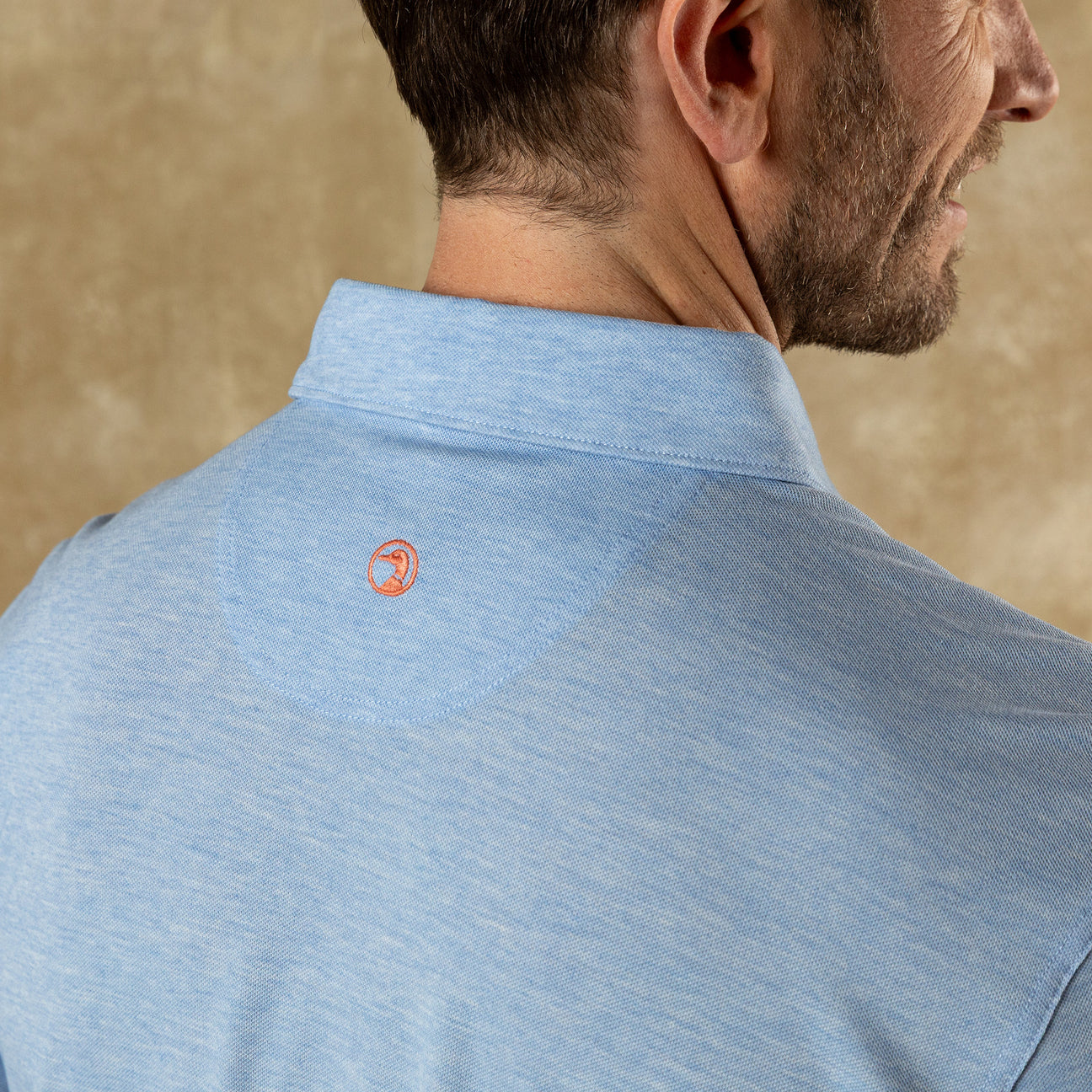 Summerford Performance Pique Polo - Serenity Blue Heather