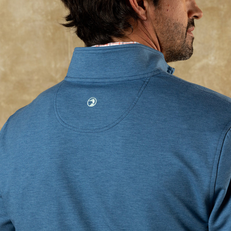 Dunmore Performance 1/4 Zip Pullover - Blue Horizon Heather