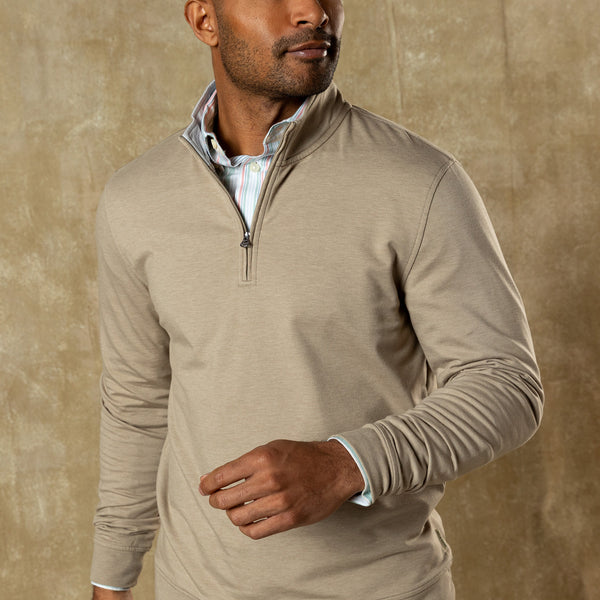 Dunmore Performance 1/4 Zip Pullover - Clay Heather