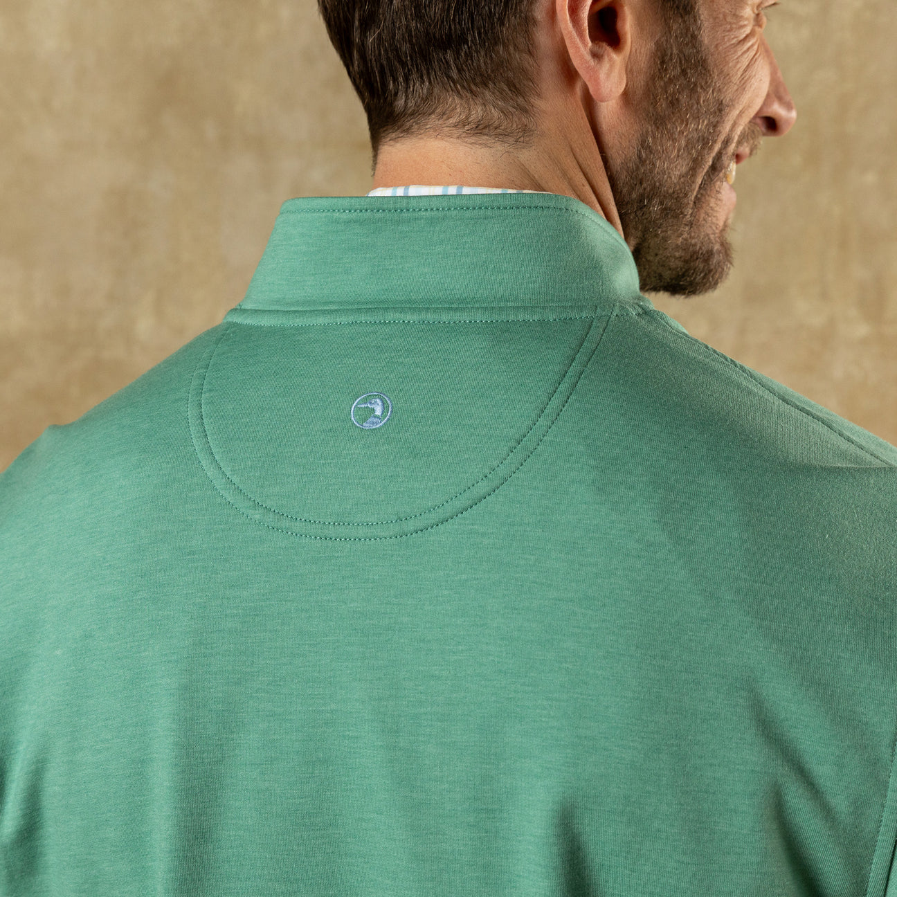 Dunmore Performance 1/4 Zip Pullover - Aspen Green Heather
