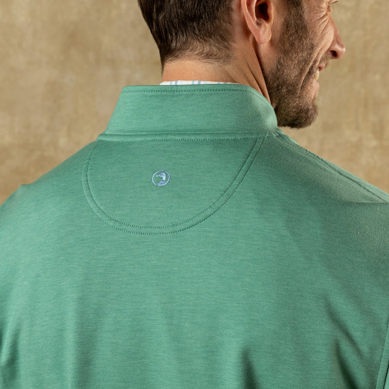Dunmore Performance 1/4 Zip Pullover - Aspen Green Heather
