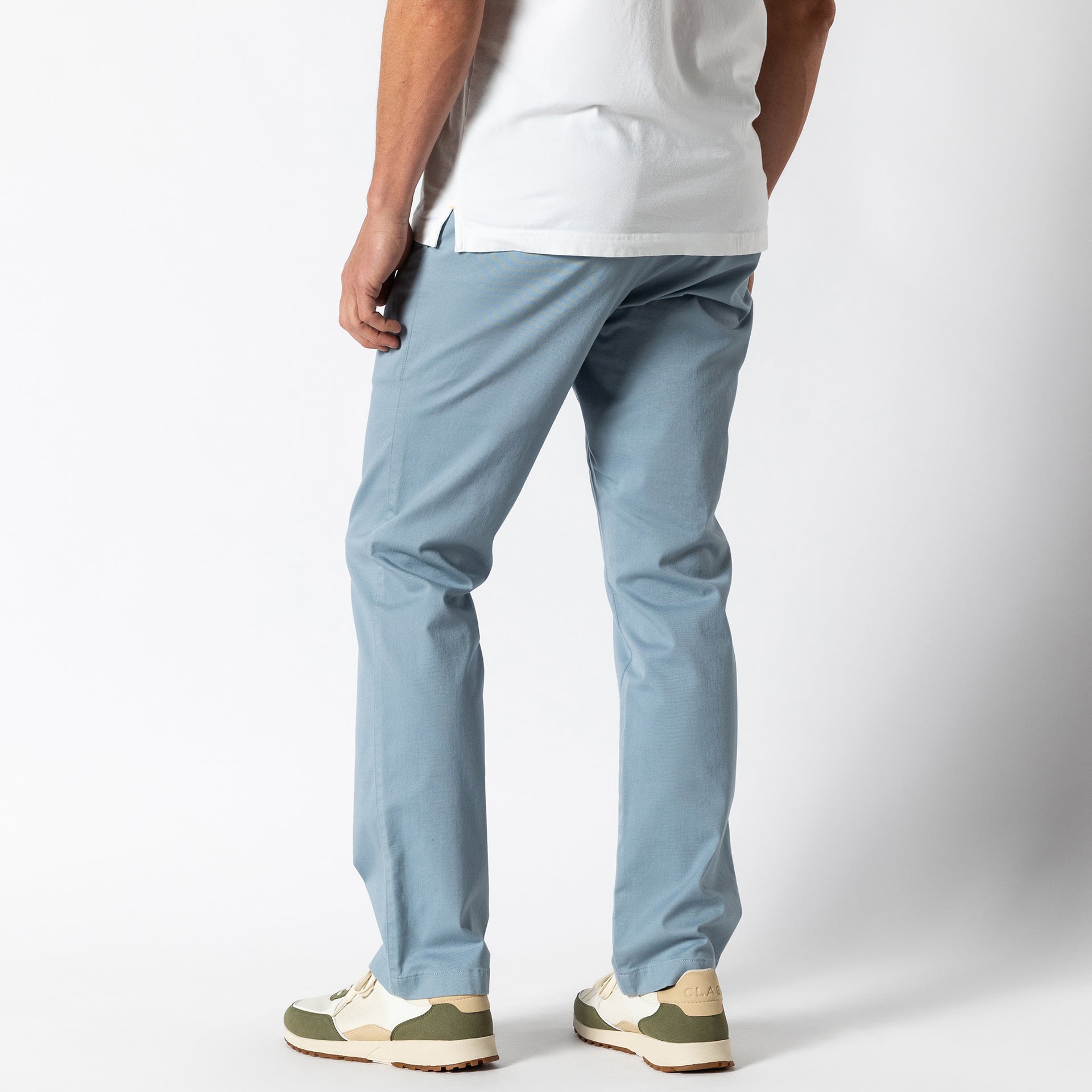 Classic Fit Gold School Chino - River Blue