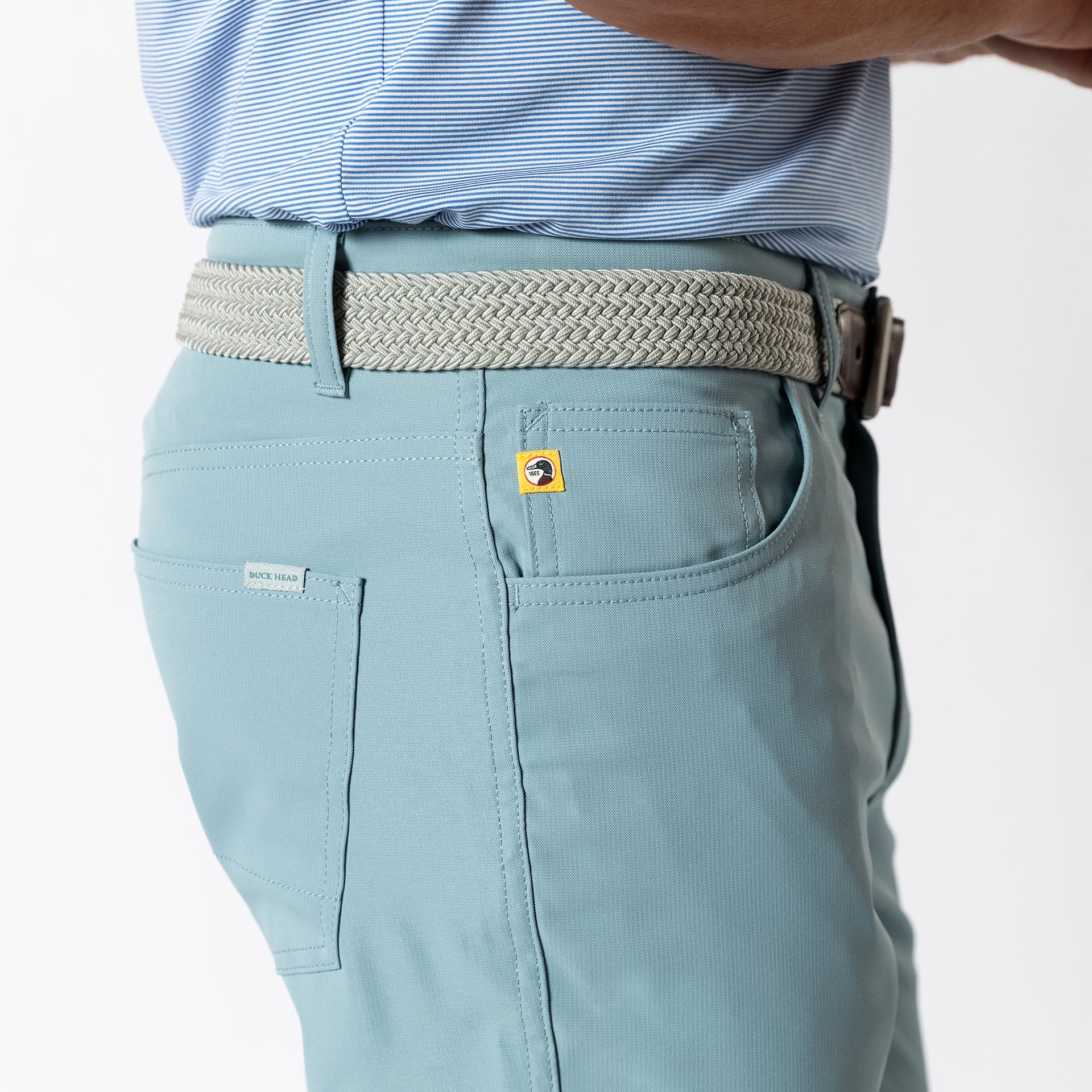 Long Drive Performance Five-Pocket - Mineral Blue