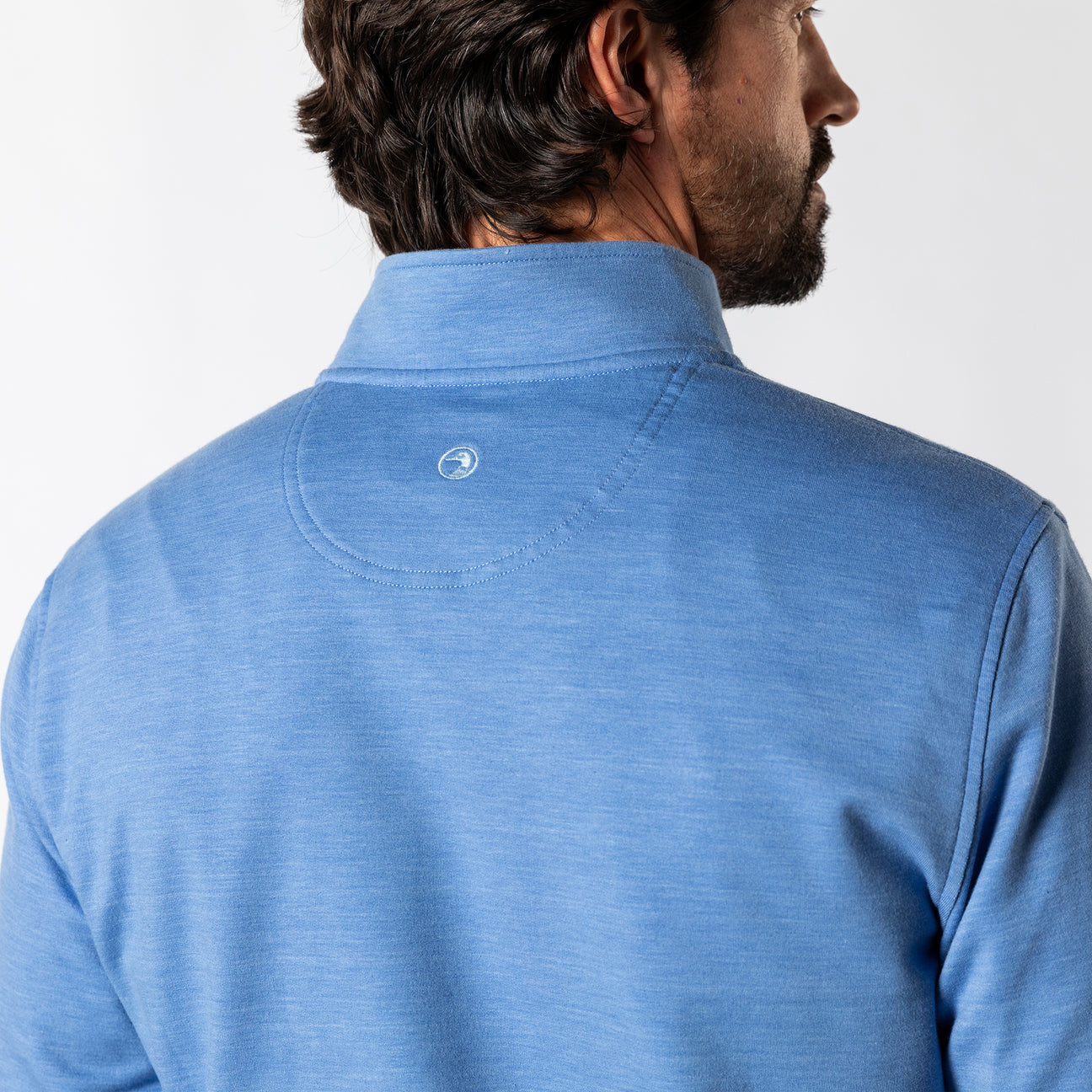 Dunmore Performance 1/4 Zip Pullover - Lake Blue Heather