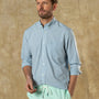 Performance Poplin Sport Shirt - Linwood Plaid - Seafoam Green