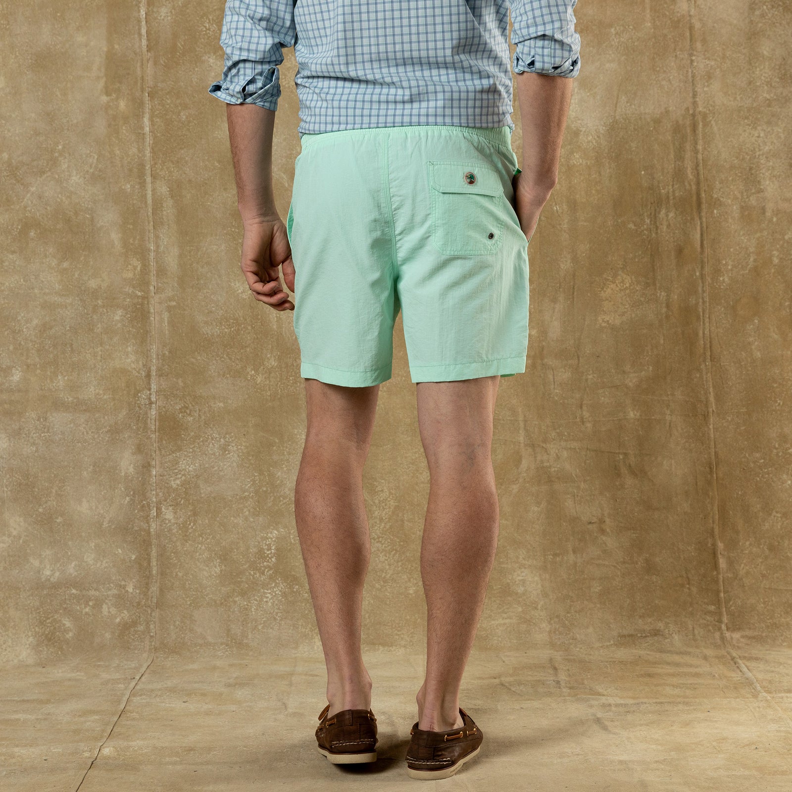 6" Sailport Swim Short - Seafoam Green