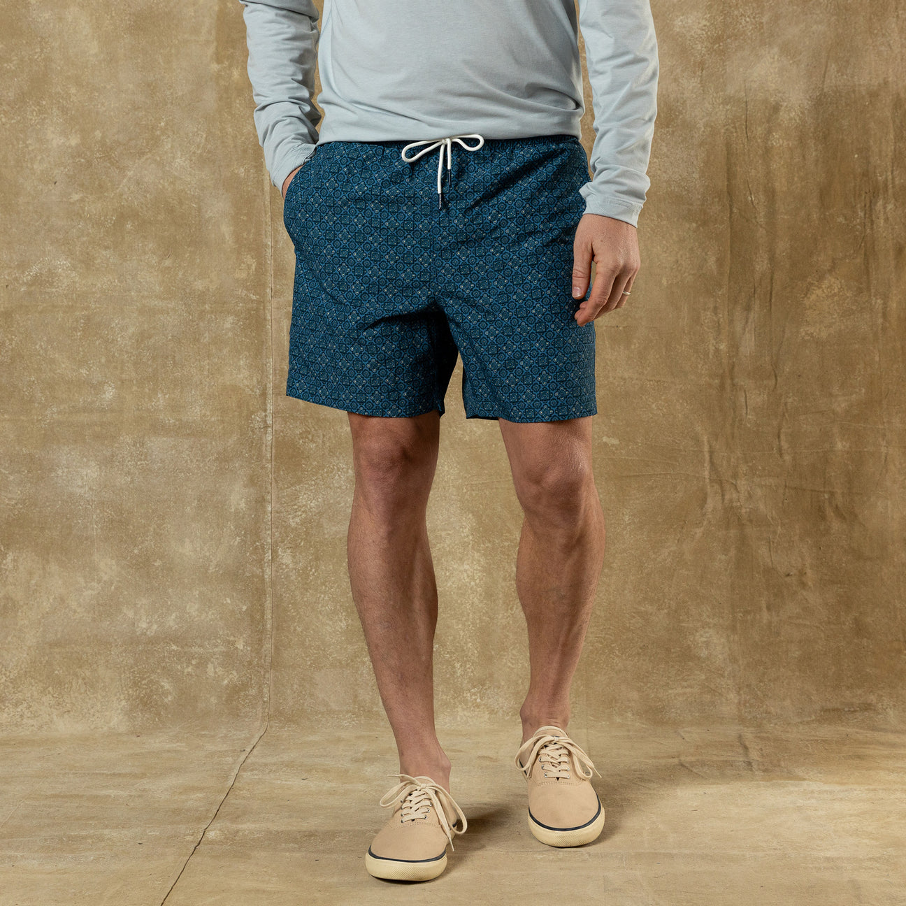 6" Sailport Swim Short - Blue Horizon