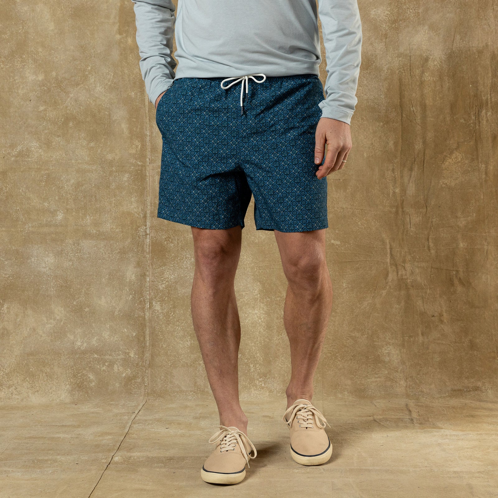 6" Sailport Swim Short - Blue Horizon