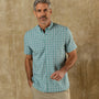 Performance Poplin Sport Shirt - Forrest Plaid - Aspen Green