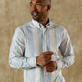 Cotton Oxford Sport Shirt - Prescott Stripe - Multi
